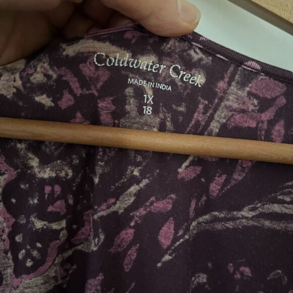 2 Coldwater Creek Wrap Tops-- Plum and Blue Green Size 1X/XL-- Make an Offer! - Picture 3 of 14